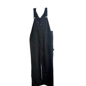 Harley Davidson Mens Overall 3XL Black Denim Cotton Carpenter Jeans XXXL HD Bibs
